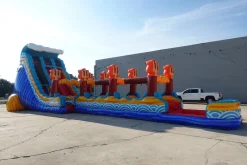 24' Poseidon Plunge Double Lane Water Slide