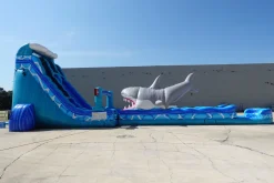26' Great White Double Lane Water Slide