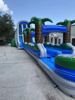 28' Rocky Falls Dual Lane Water Slide