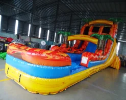 20' Fiesta Hybrid Double Lane Water Slide