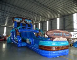 18' South Beach Double Lane Water Slide