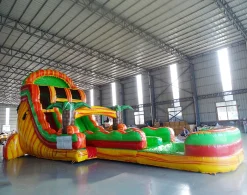 20' Tropical Inferno Double Lane Water Slide